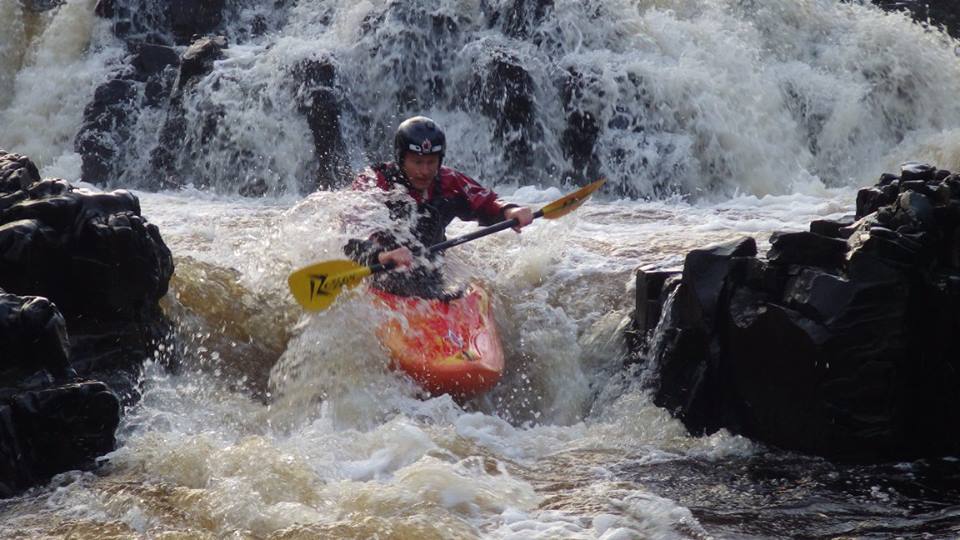 White water kayaking